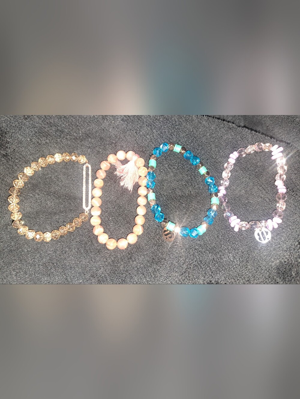 Stretchy Bracelets-Set Of 4-Multi-color